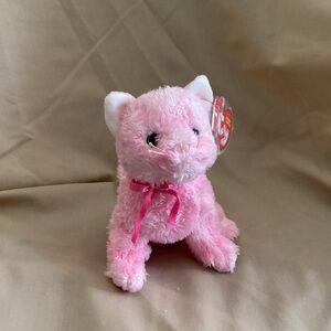 Ty Beanie Babies Fleur the Pink Cat